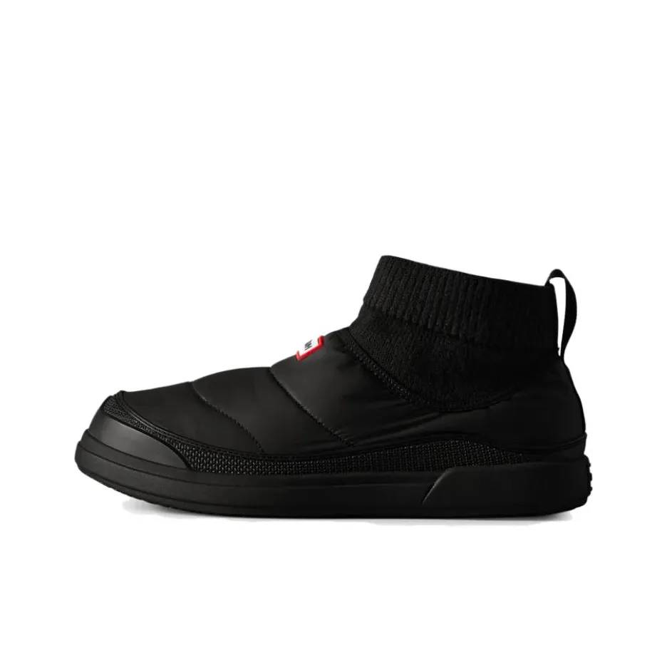 HUNTER Термостойкий противоскользящий короткий сноубутс мужской черный