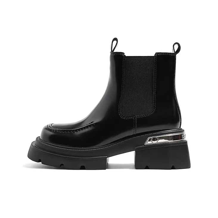 MIS. DANNY Short Chelsea Boots 6cm Women's Black