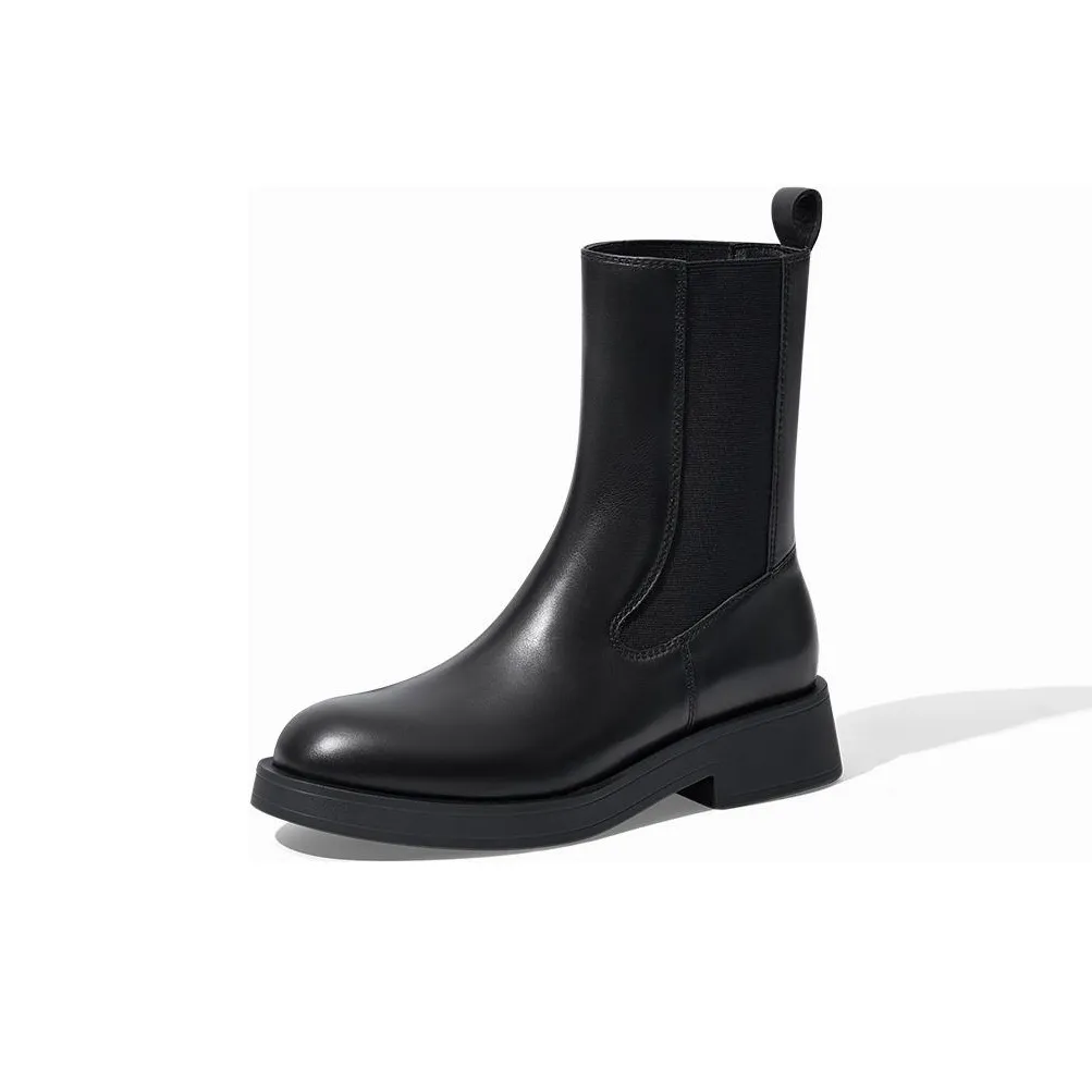 ZSAZSAZSU Short Chelsea Boots 3.5cm Women's Black