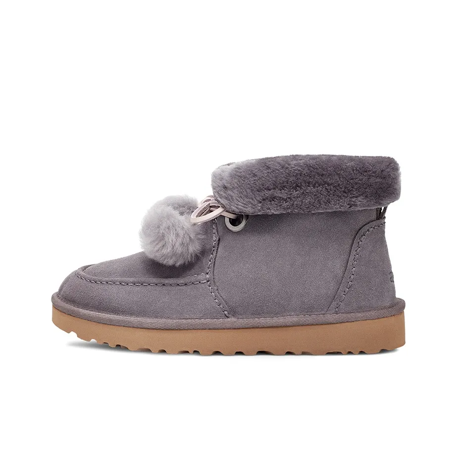ugg buckle Kyrina Bow Pom 'Purple Gray' Women's