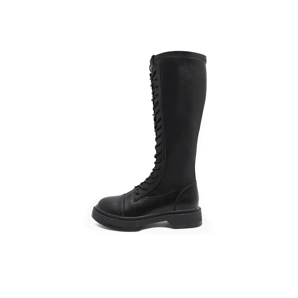 SEMIR Колено Высокие сапоги 3,5 см Женские Черные