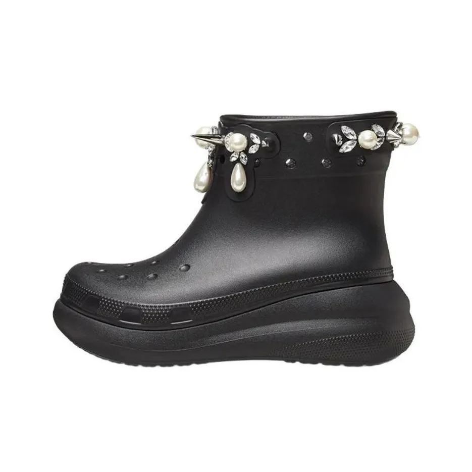 Crocs Classic Crush Boot Simone Rocha Black Women's