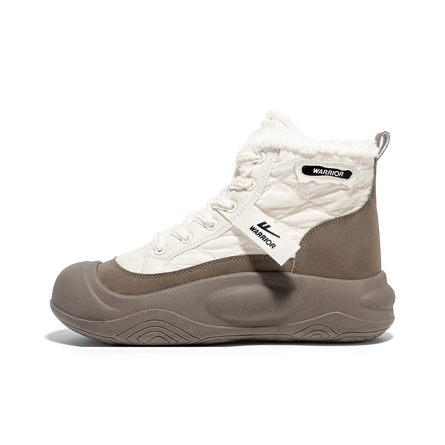 Warrior Амортизация Высота Увеличение Покрытие Короткие Снежные Ботинки Женские Бежевый Кофейный Caffeine