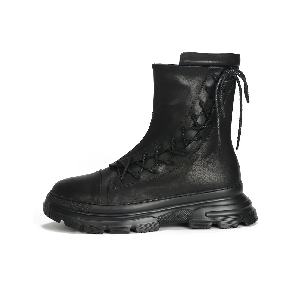 Thai Points Knight Boots Martin Boot Мужской Черный