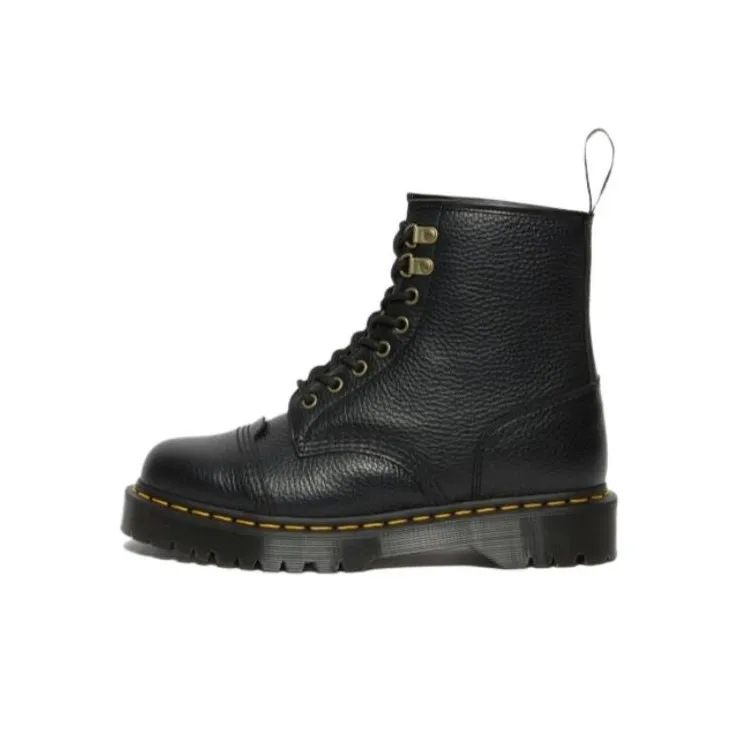 Dr. Martens 1460 Bex Faux Fur Lined Leather Lace Up Boots 'Black'