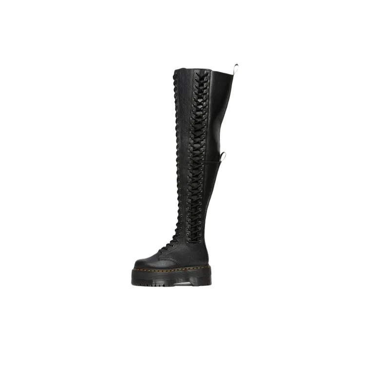 Dr.Martens Azreya Max Leather 26 Eye Platform Boots 'Black' Women's
