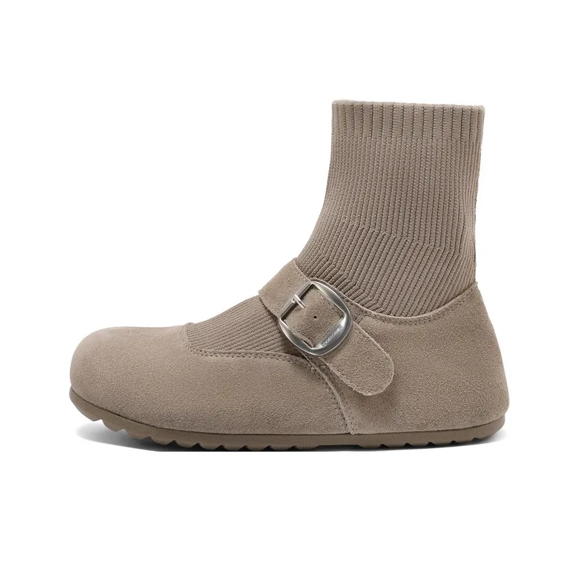 Белль Ботильоны 3 см Женские Серые