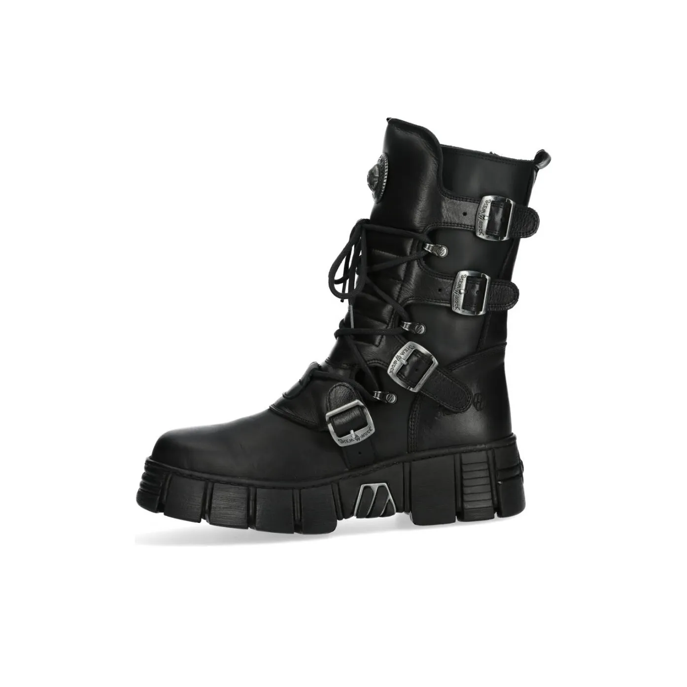 NEW ROCK Ankle Boots Unisex Black