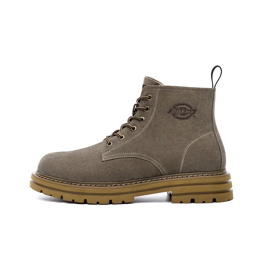 Dickies Vintage Casual Trendy High Top Workwear Outdoor Boots Men's Khaki