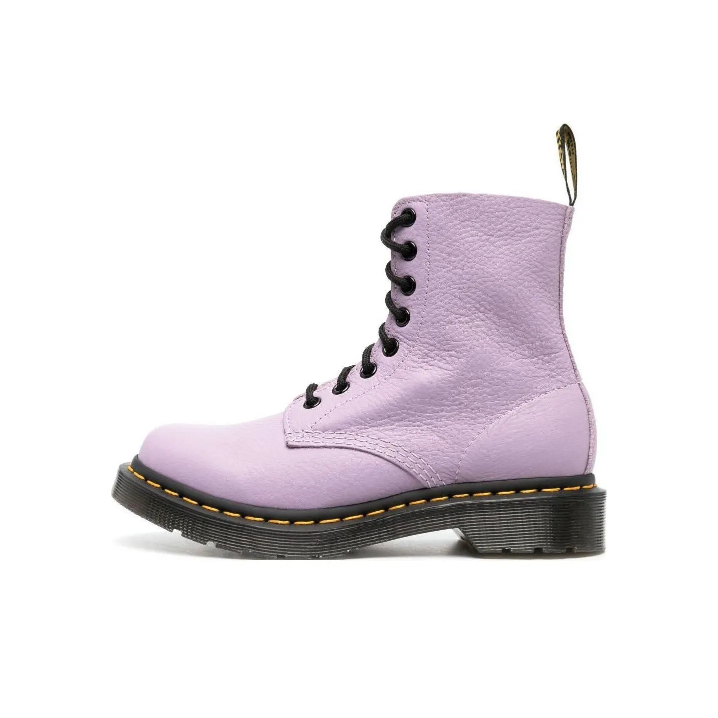 Dr.Martens 1460 Pascal Black Eyelet Lace Up Boots 'Lilac' Women's