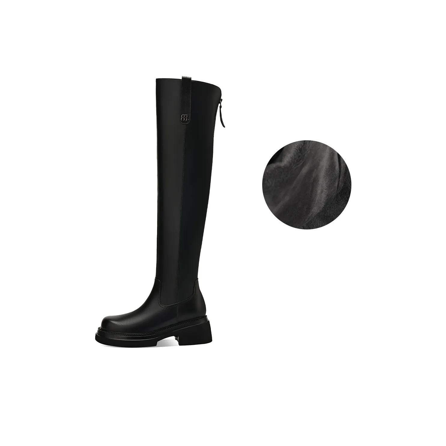 BOERDIQI Cavalier Boots Over the knee Boots 5.5cm Women's Black