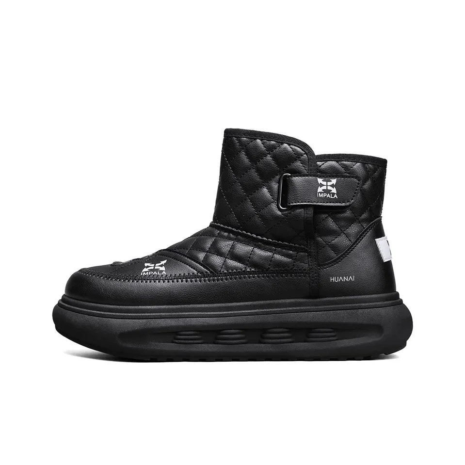 HUANAI Snow Boots Men's Black Green