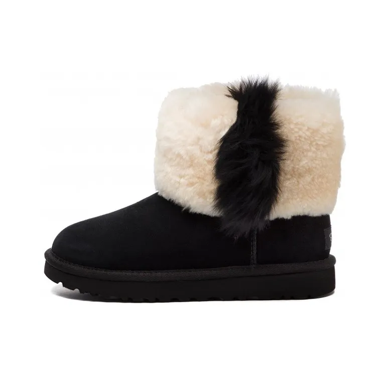 UGG Термостойкие противоскользящие зимние ботинки для женщин черные