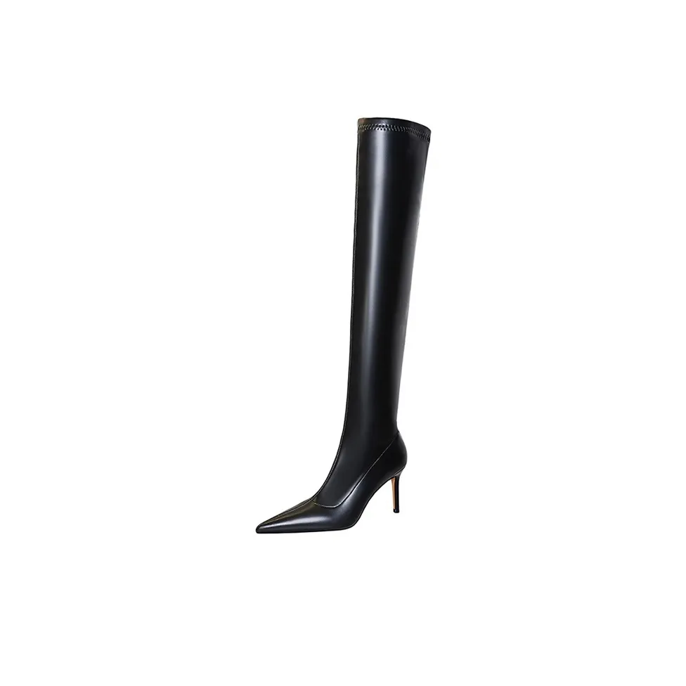 BIGTREE Over the knee Boots 8.5cm Women's Black