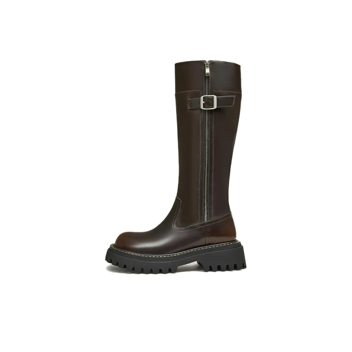 TATA Женские высокие сапоги с высоким каблом темно-коричневый