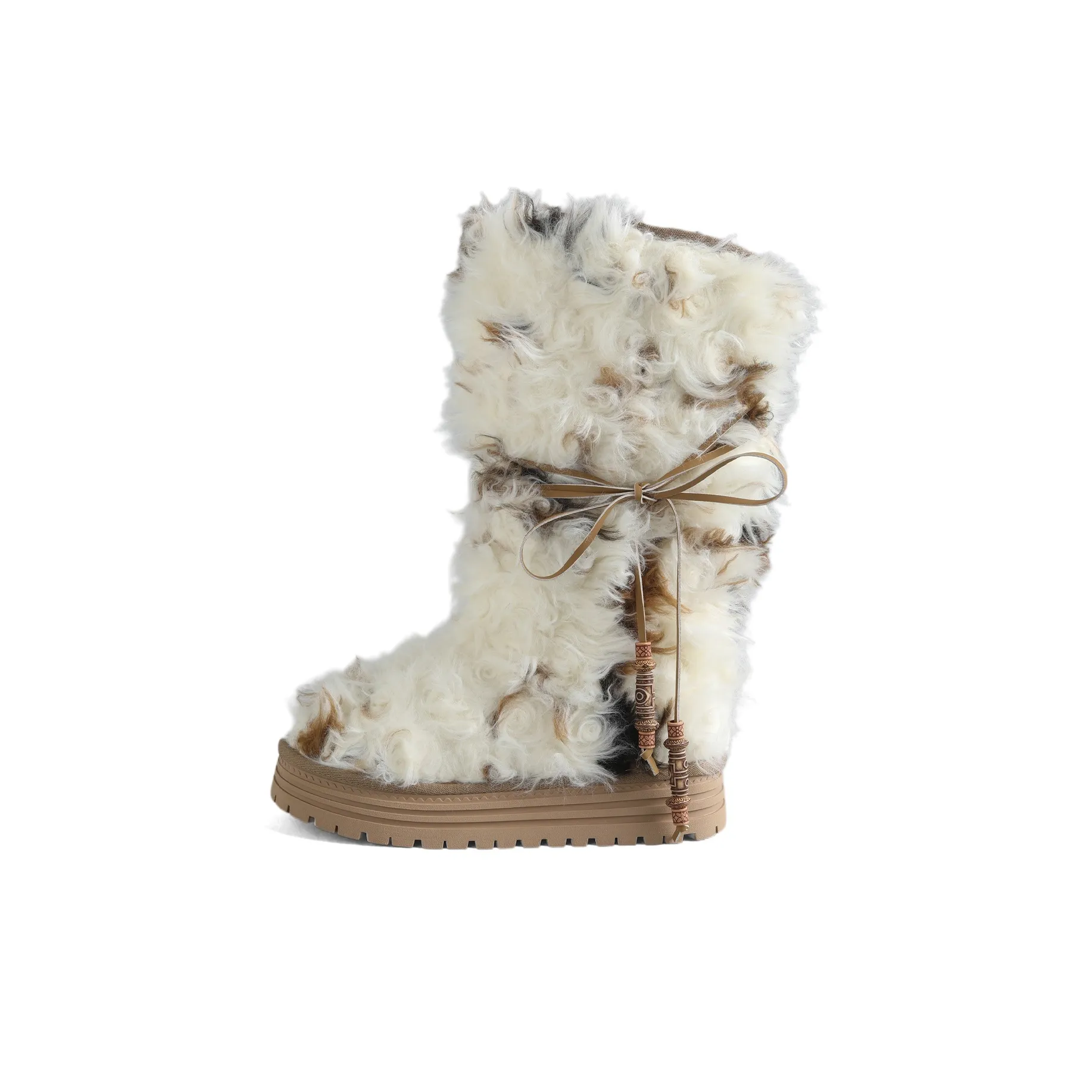 DOLIN COLLECTION 32cm Small Curl Snow Boots Women's Multicolor