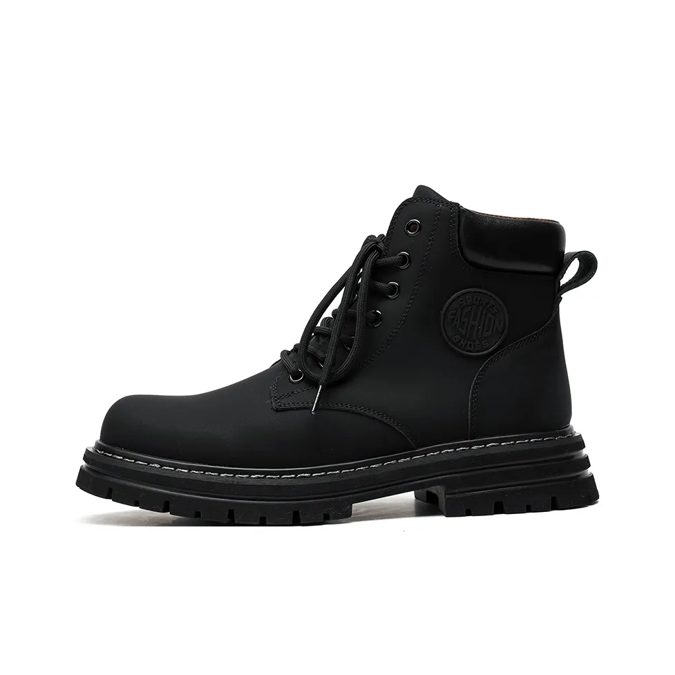 Chi Wolf Martin Boot Biker Boots Unisex