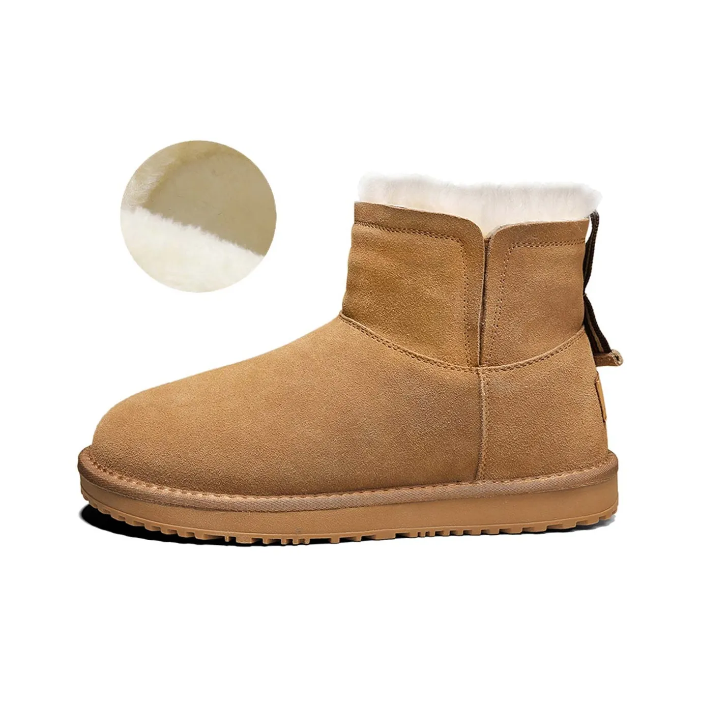 RBV Warm Wear Resistant Slip Resistant Short Snow Boots Men's
