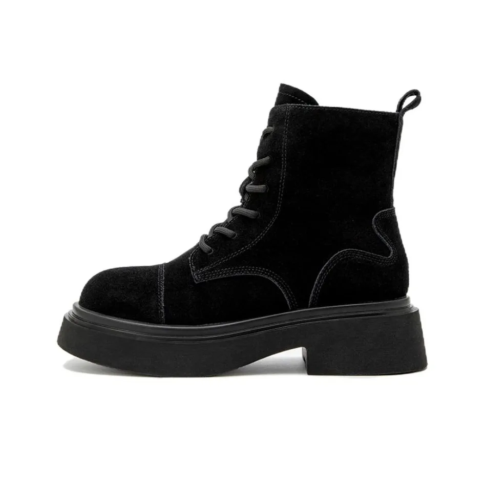BATA Martin Boots Women's Black/Yellow