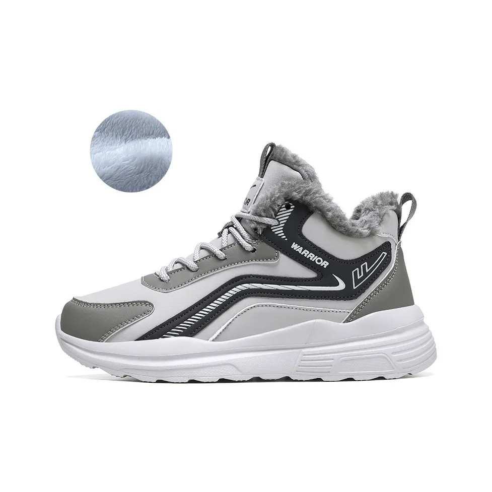 Warrior Insulated Shoes Athletic Shoes Warm Height Increasing Wear Resistant Slip Resistant Snow Boots Unisex