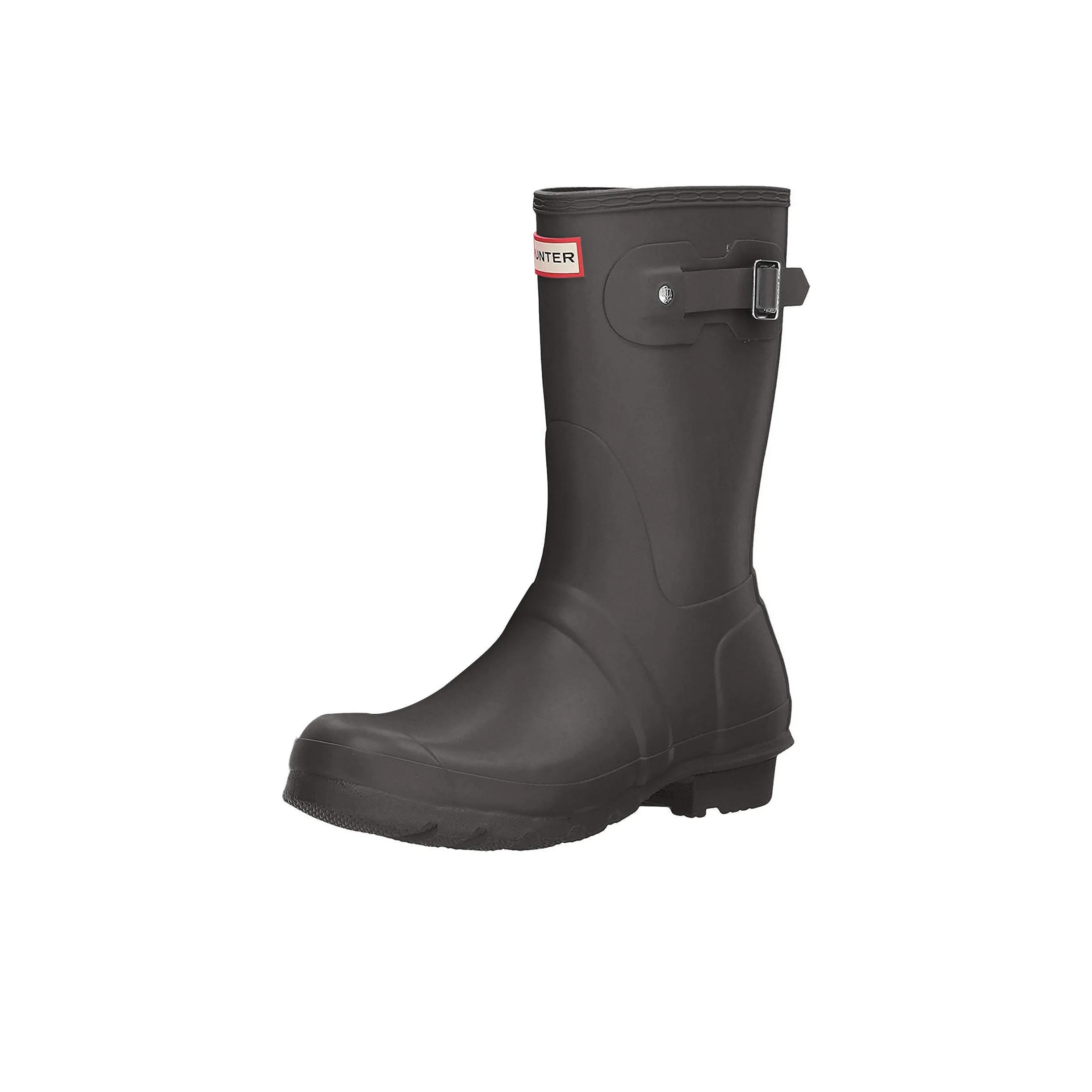 HUNTER Water Resistant Height Increasing Rain Boots Women's Dark Green