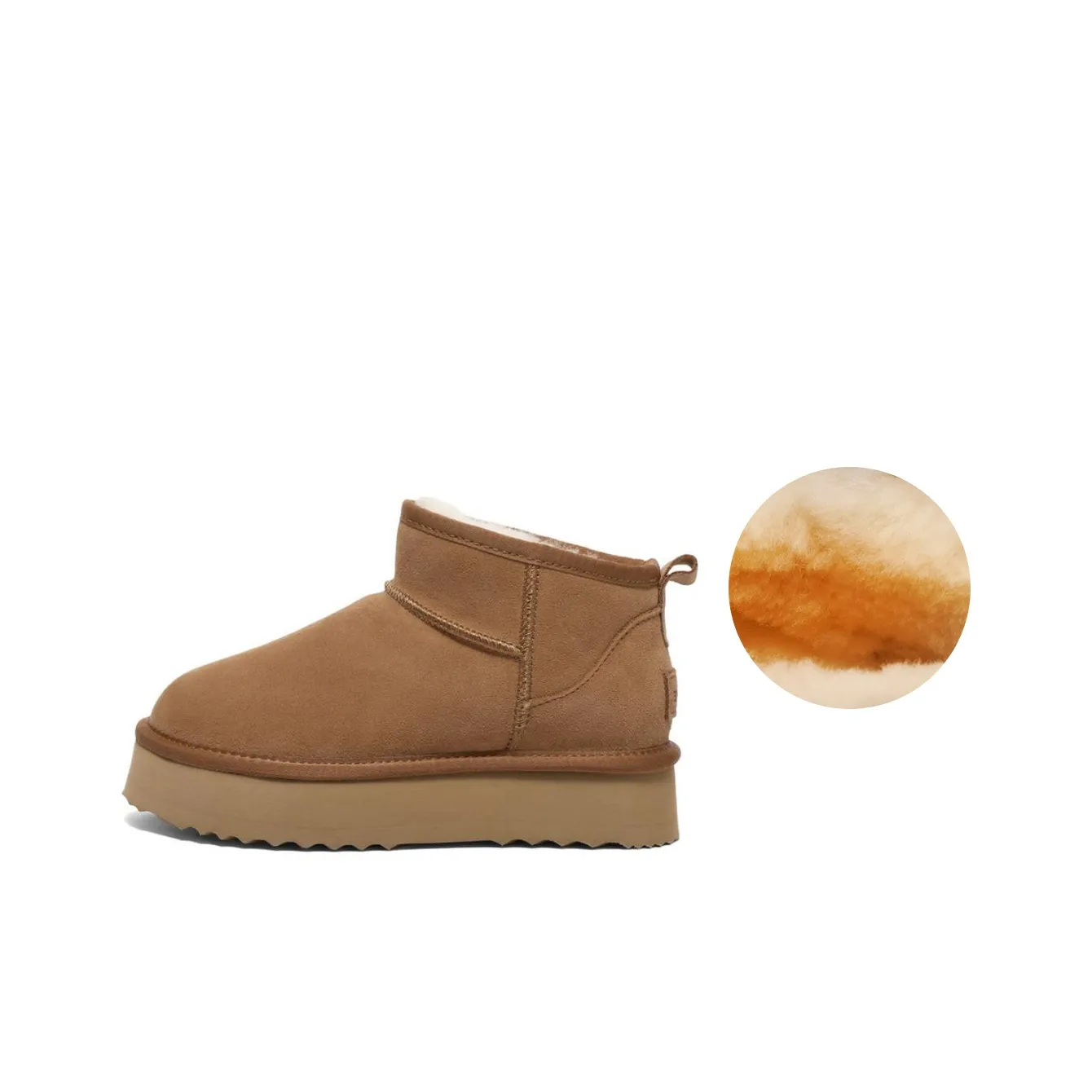 BELLE Snow Boots Women's Black/Apricot