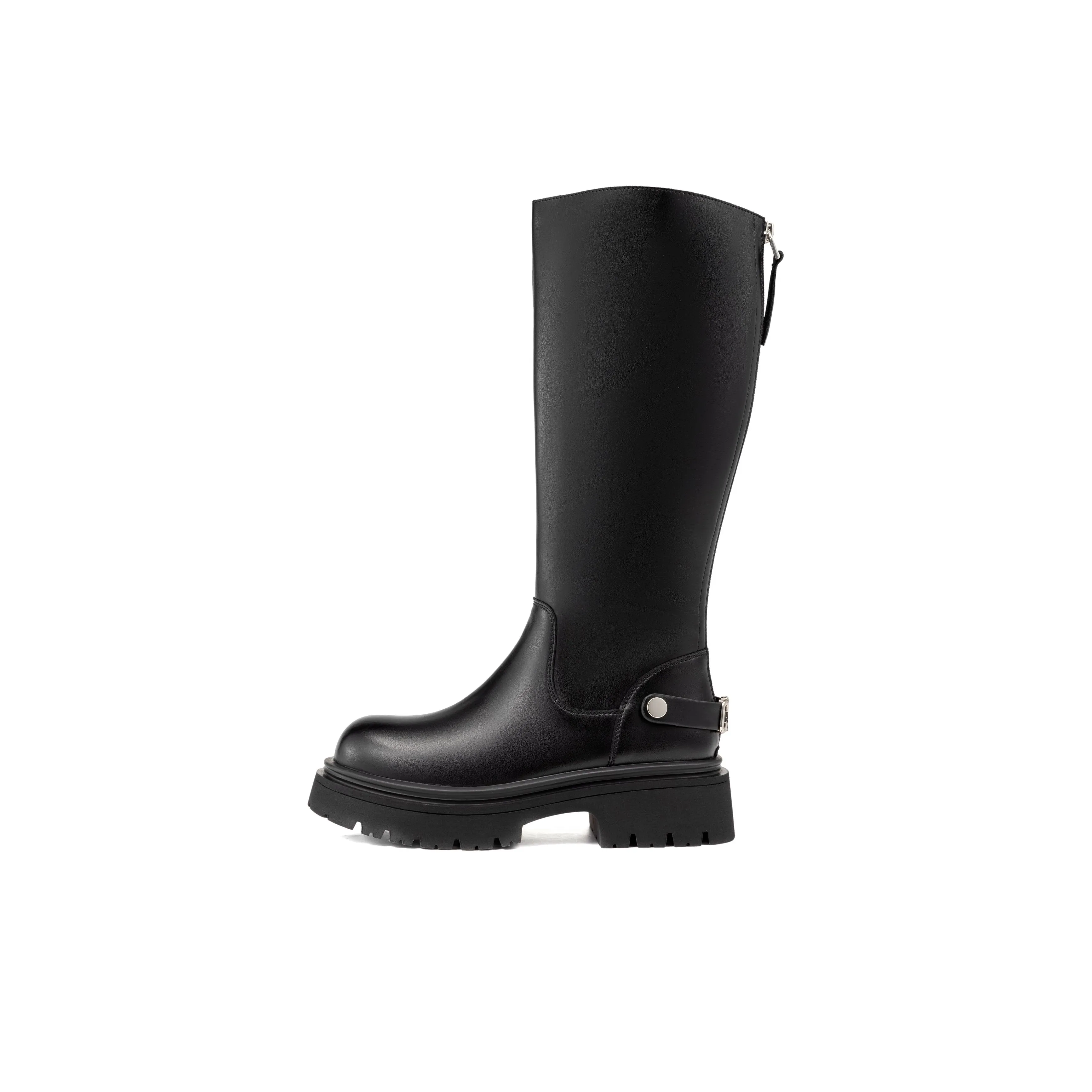 AOKANG Женские высокие сапоги на колено черные