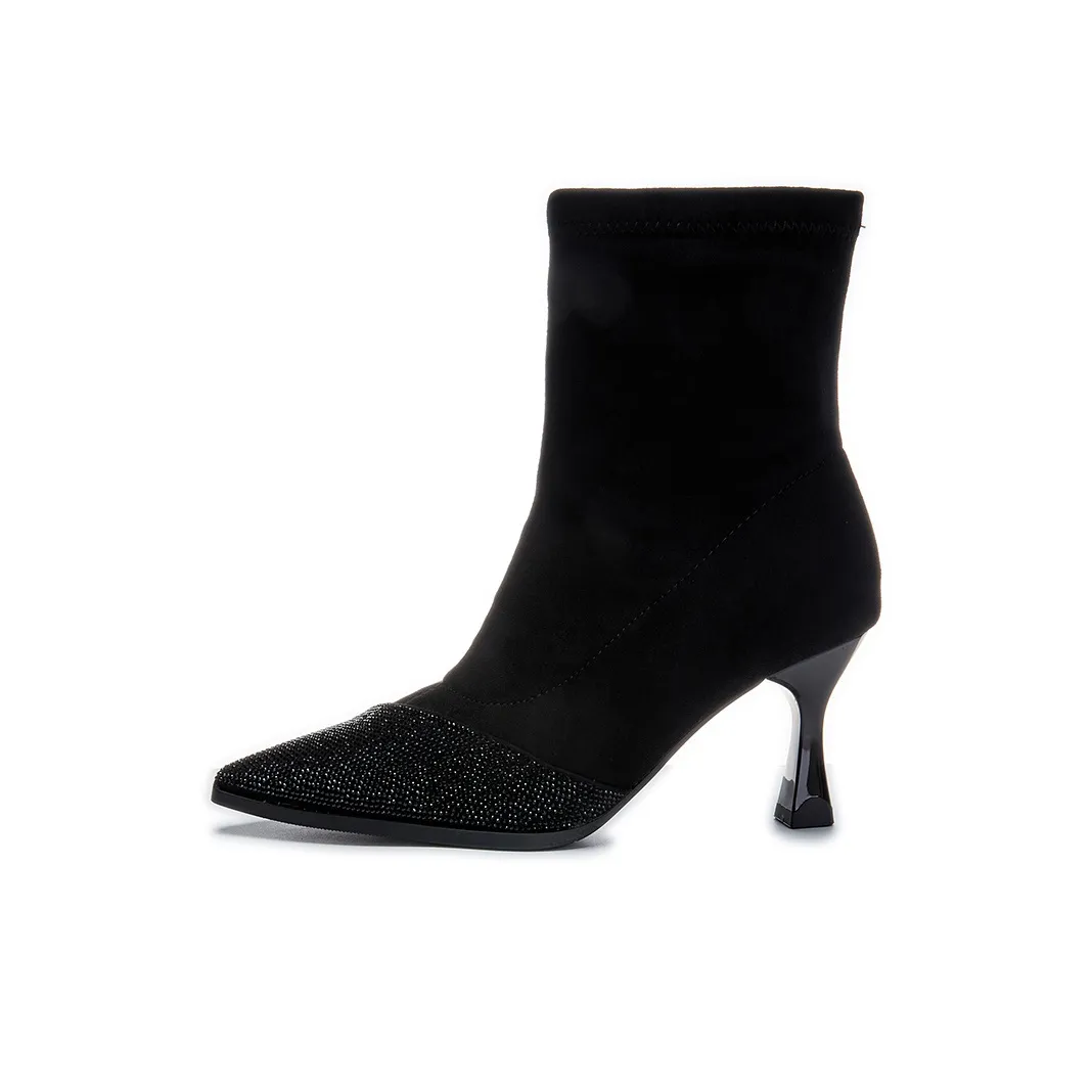POOQ Ankle Boots Women's Black/Brown