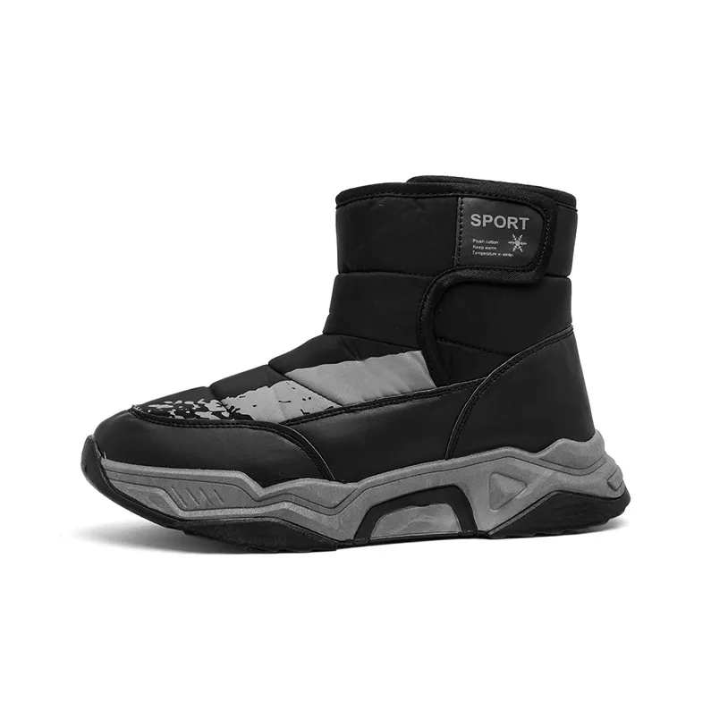 CHERRY&KALIKA Thermal Abrasion Resistant Height Increasing Slip Resistant Short Snow Boots Men's