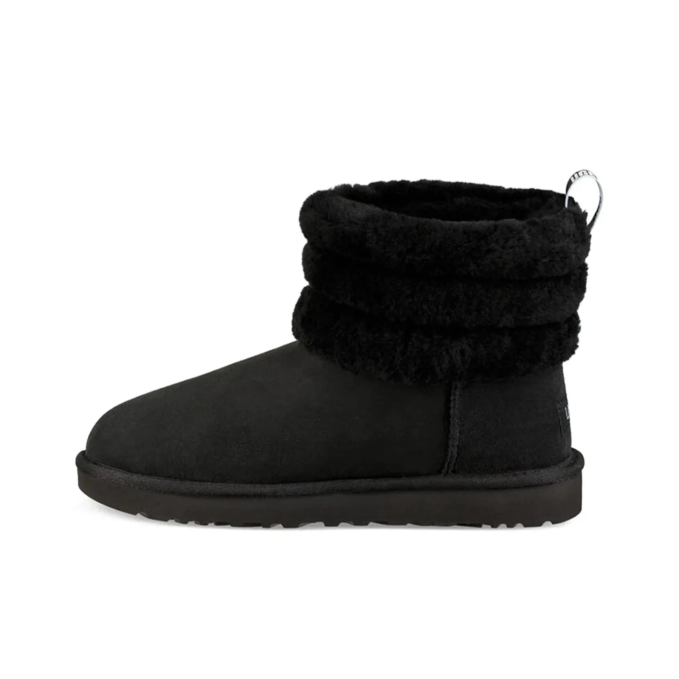 UGG Classic Mini Fluff Quilted Boot 'Black' Women's