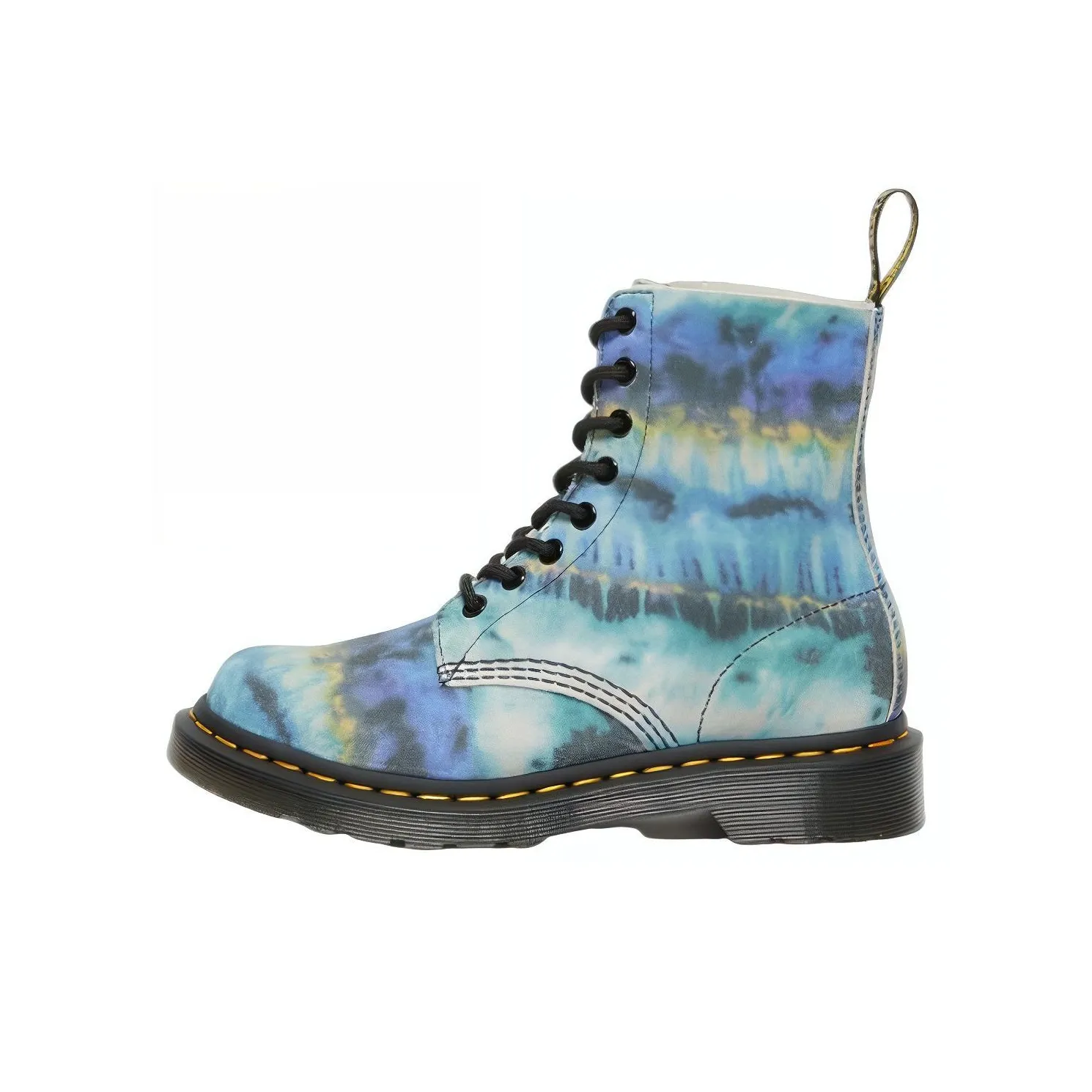 Dr.Martens 1460 Pascal Leather Lace Up Boot Blue Summer Tie Dye Women's