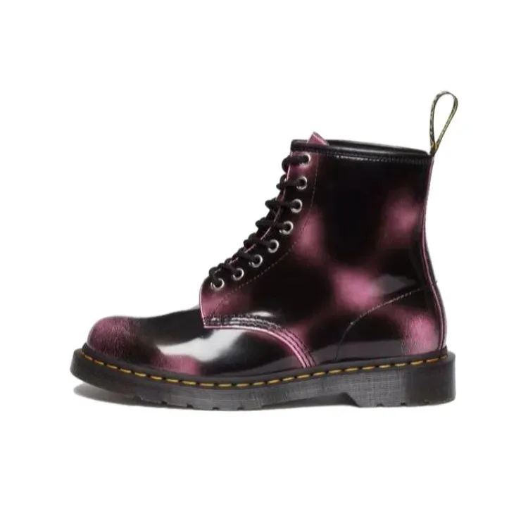 Dr.Martens Короткий Мартин Ботинок Женские Черный Фиолетовый