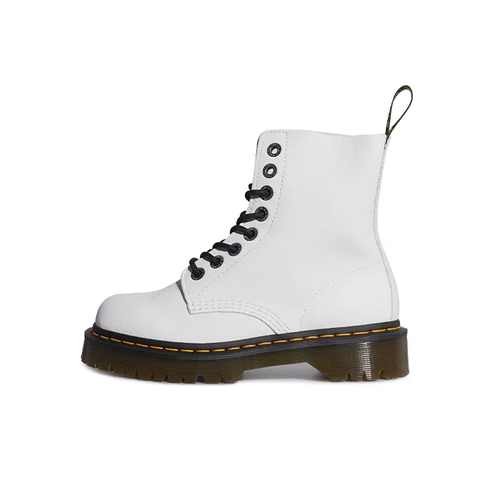 Dr. Martens 1460 Pascal Bex Pisa Leather Lace Up Boots 'White' Women's