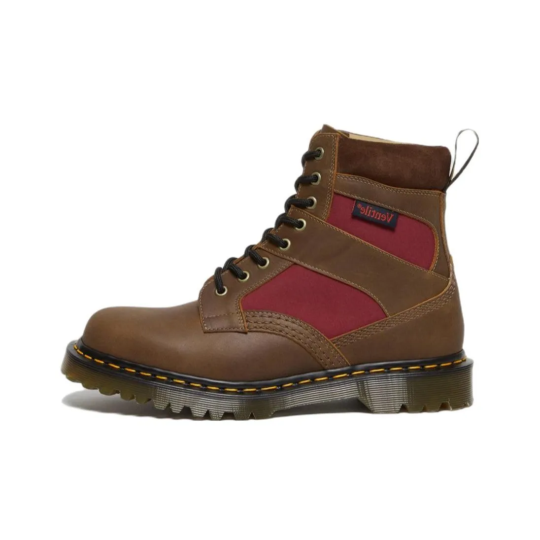 Dr. Martens Dr.Martens 1460 Made In England Padded Panel Lace Up Boots 'Brown Dockyard Oxblood'
