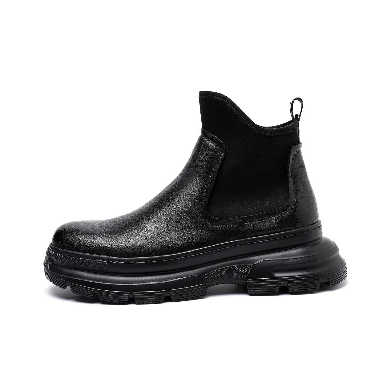 TRUMPPIPE Short Chelsea Boots Men's Black
