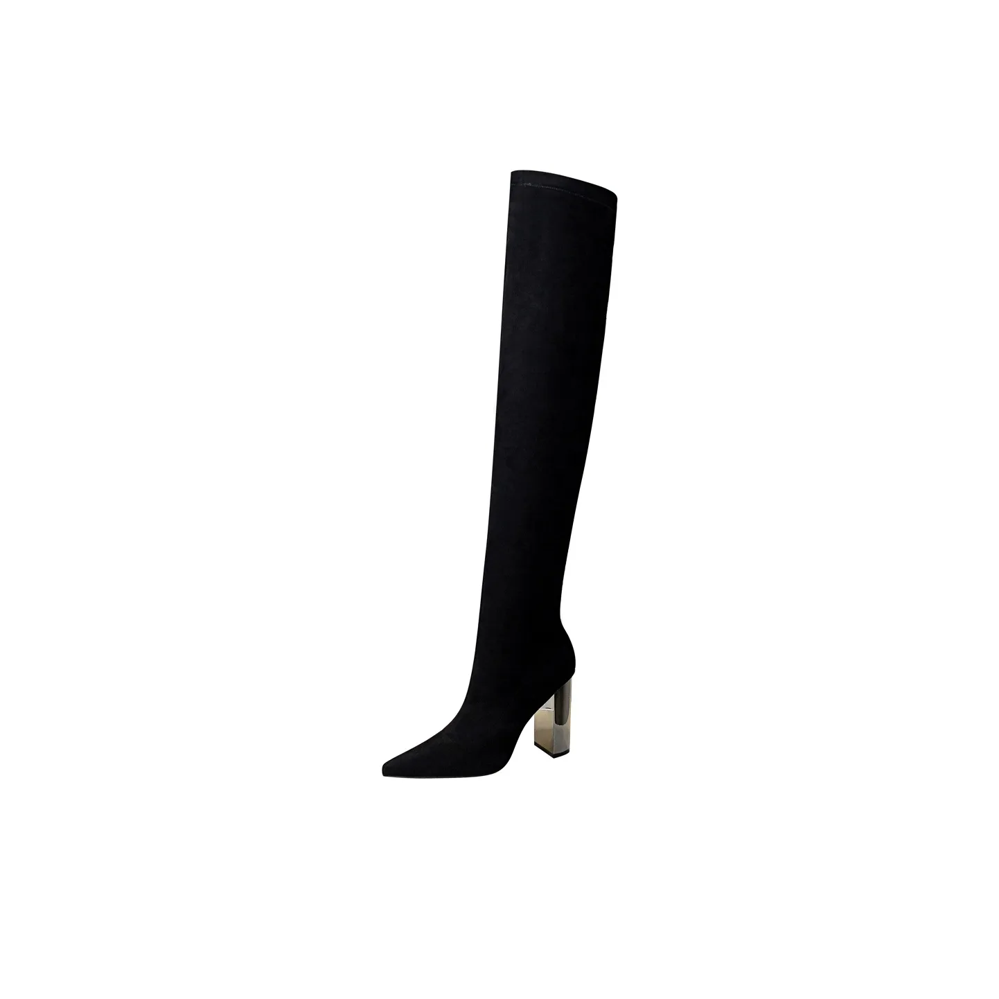 QITUMAUL Over The Knee Boots 9,5cm Женские Черные