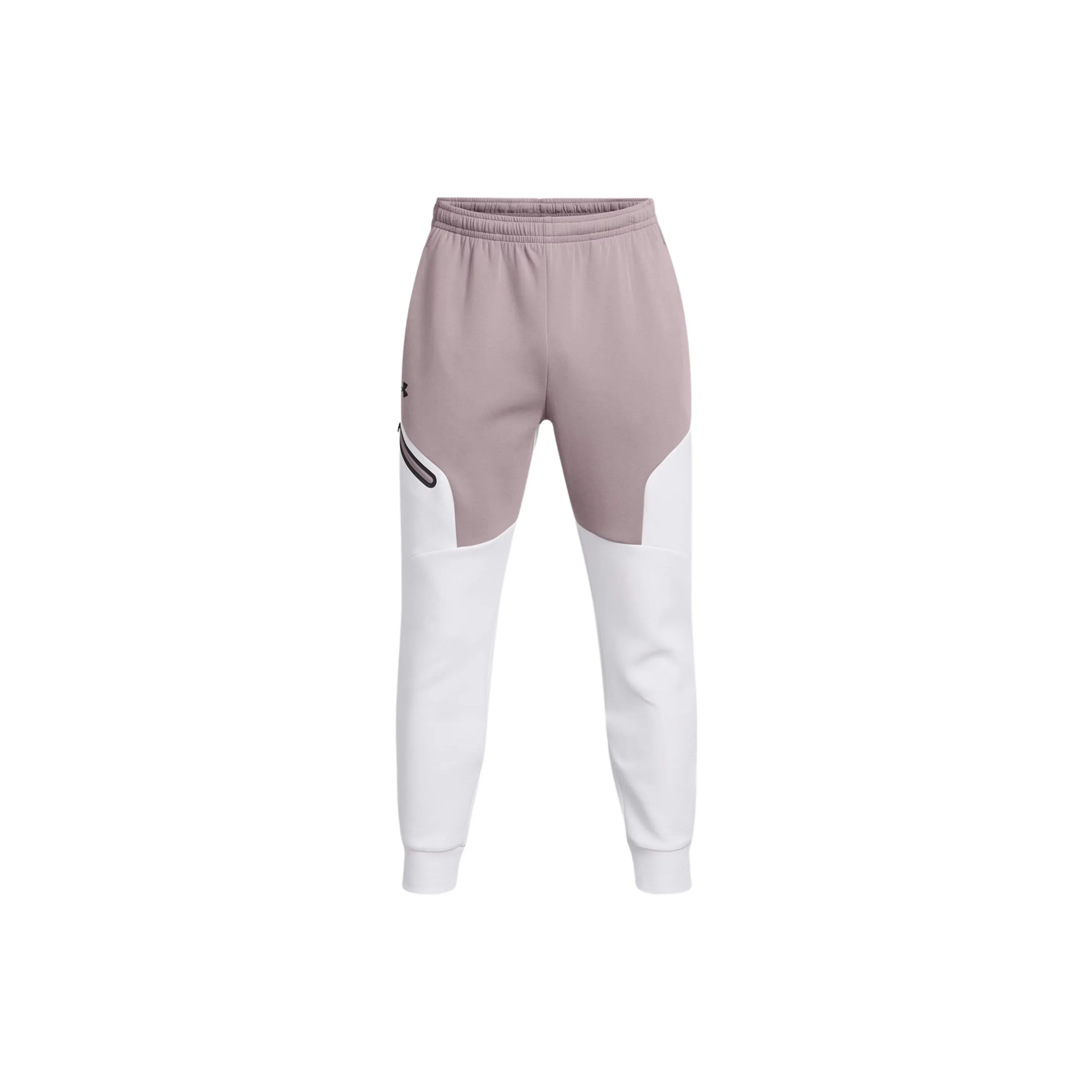 Under Armour Unstoppable FW24 Fleece Joggers Knitted Sweatpants Men's Gray/White
