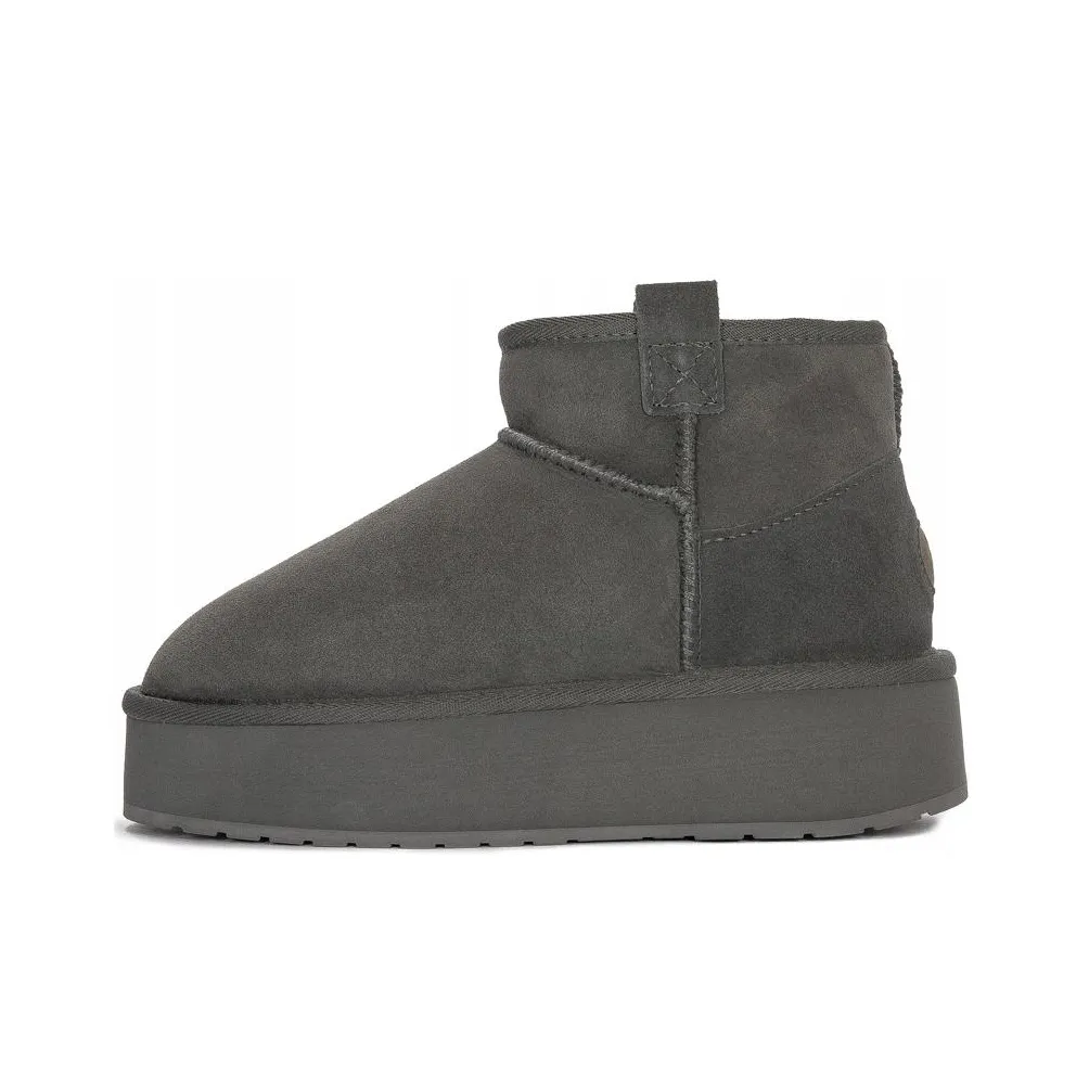 EMU Australia Short Snow Boots Women's Charcoal Gray