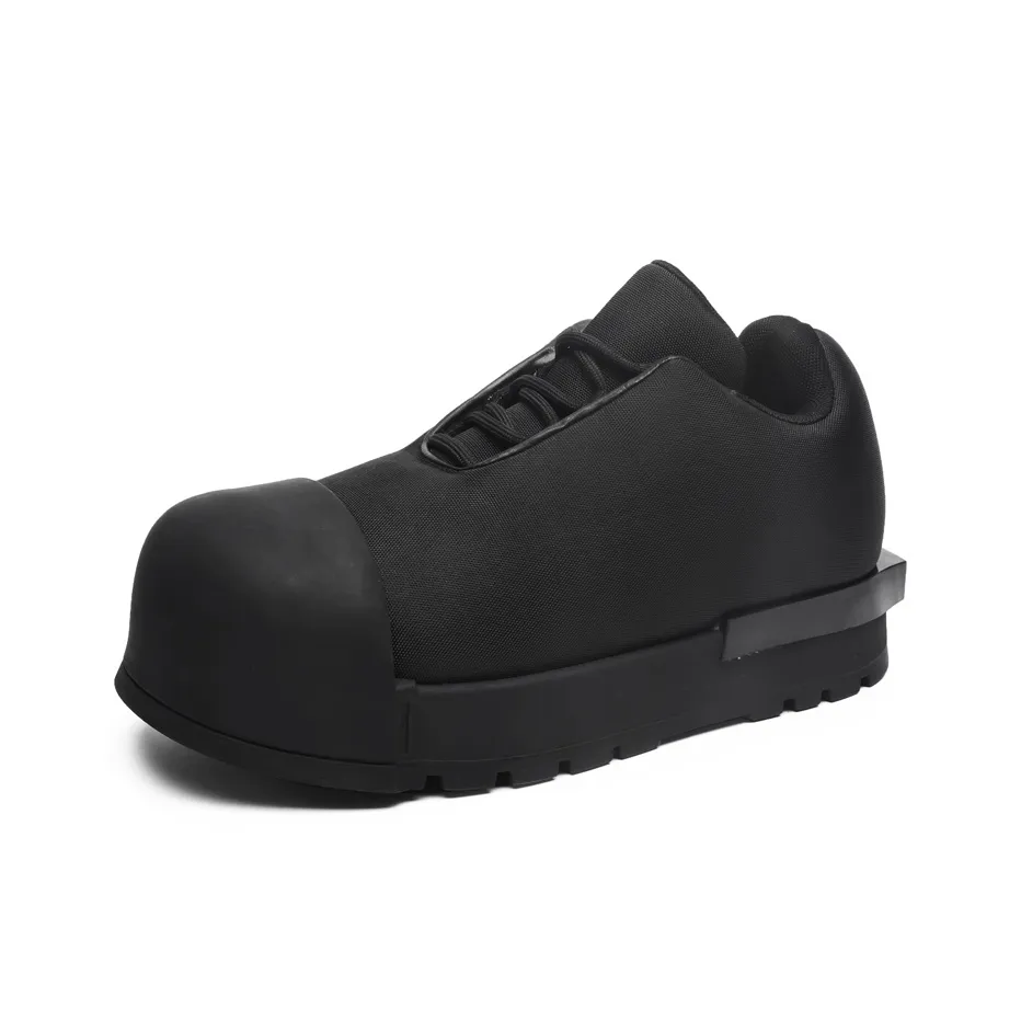 WEISHIBANGWEI Ankle Boot Martin Средний каблук Унисекс Черный