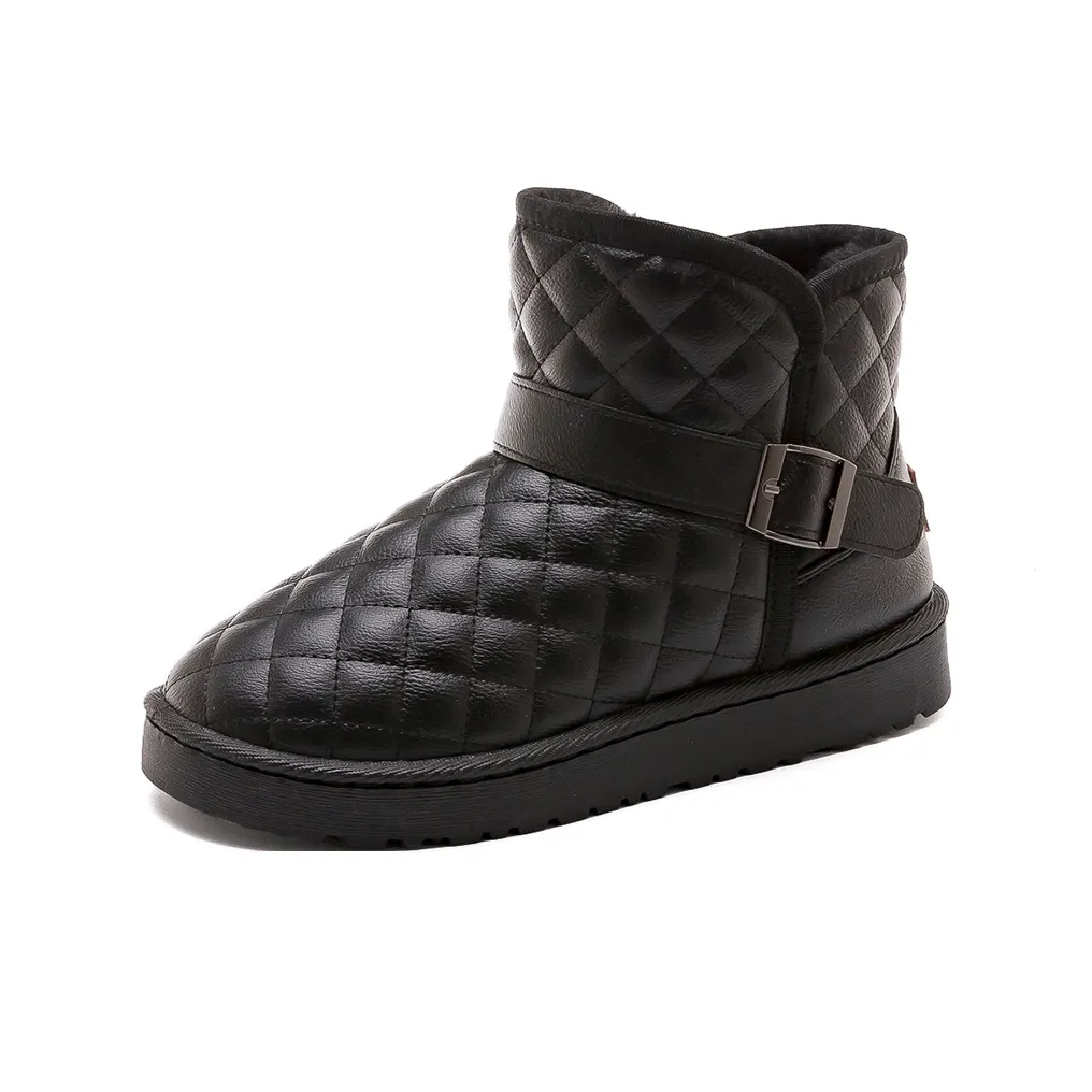 Warrior Insulated Ботинки Теплоизоляционные Устойчивые к истиранию Противоскользящие Короткие Сноубутсы Женские Черные