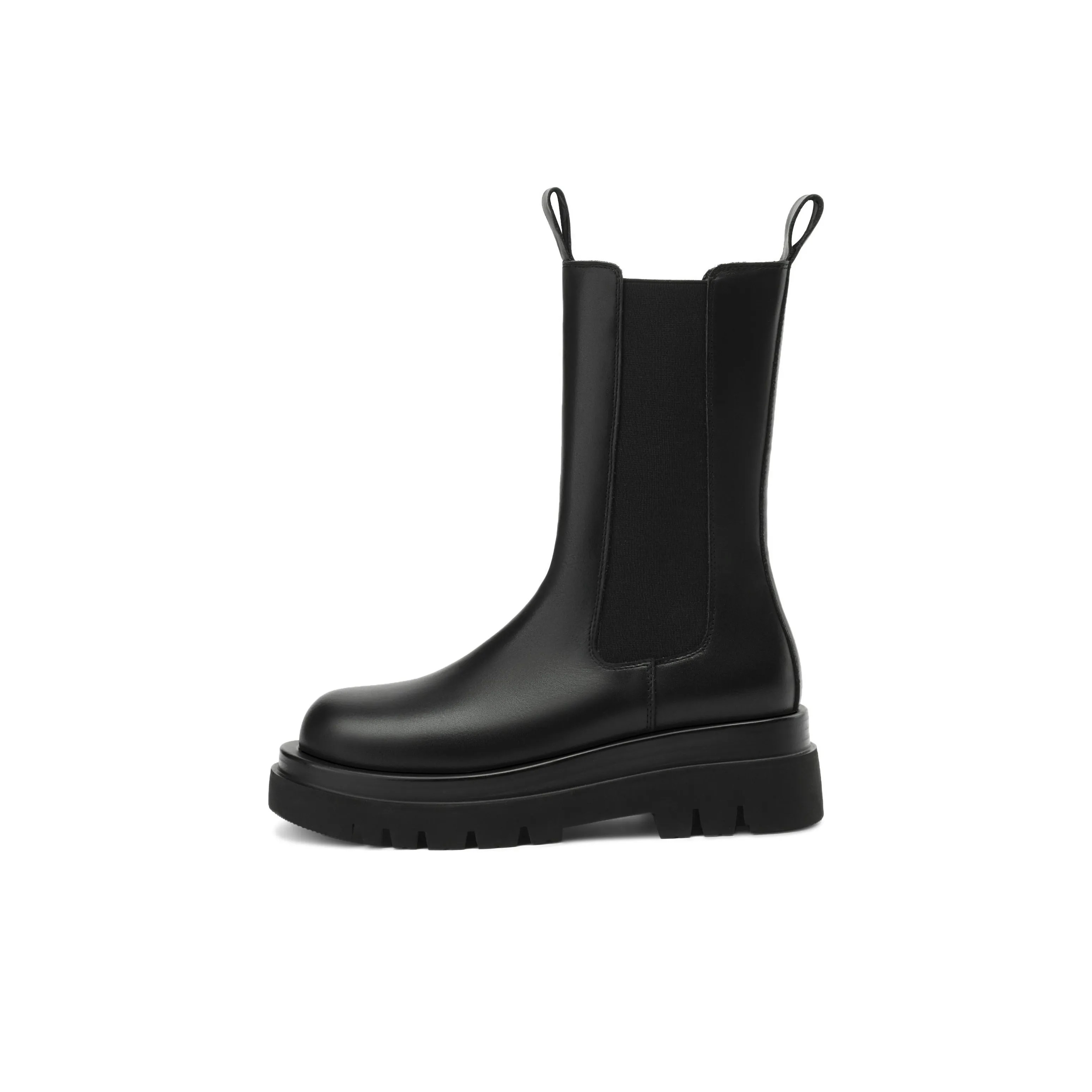 BOERDIQI Crew Chelsea Boots 5.2cm Women's Black