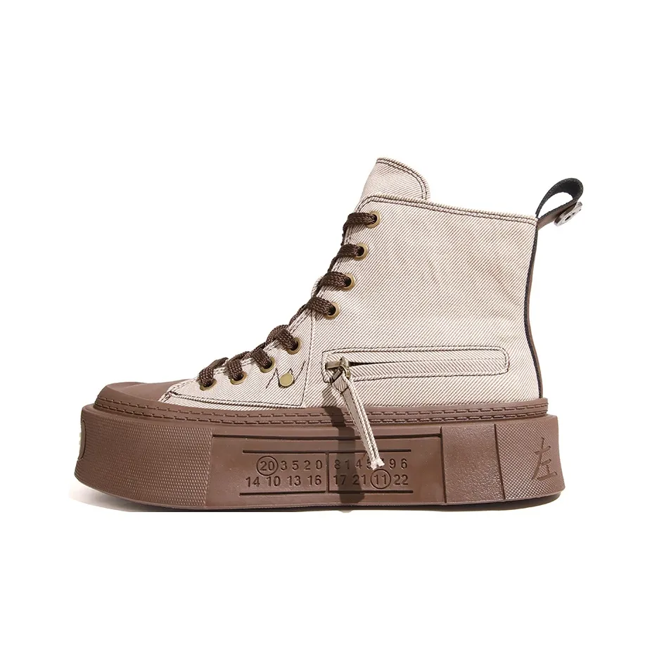 XIAOFAMIAO Ankle Boots cap Women's Gray/Army Green