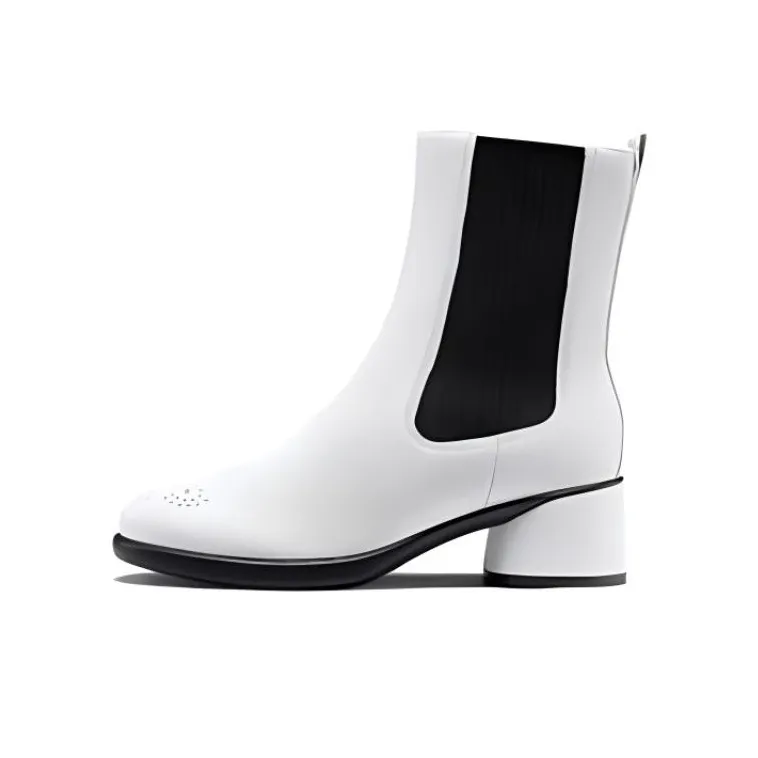 Ecco Короткий Челси 5 см Женские Белые