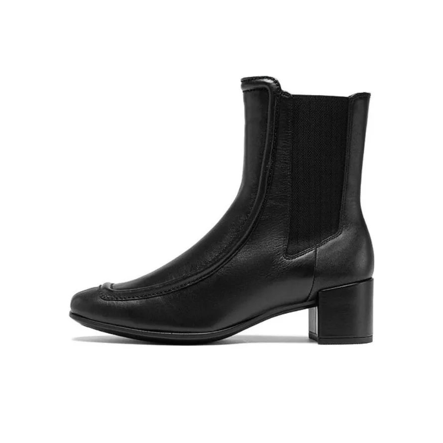 Ecco Shape 35 Square Sculpted 35 Square Toe Collection Short Chelsea boots Coat Women's Black