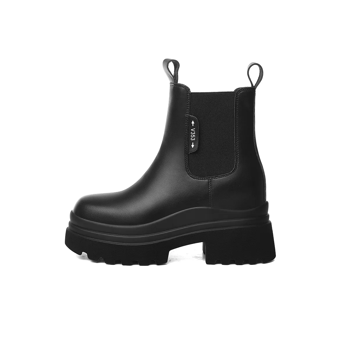 Golden Silk Rabbit Chelsea Boots 7cm Women's