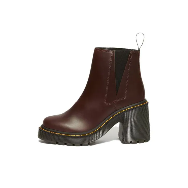 Dr.Martens Короткий Челси Женские Темно-коричневый