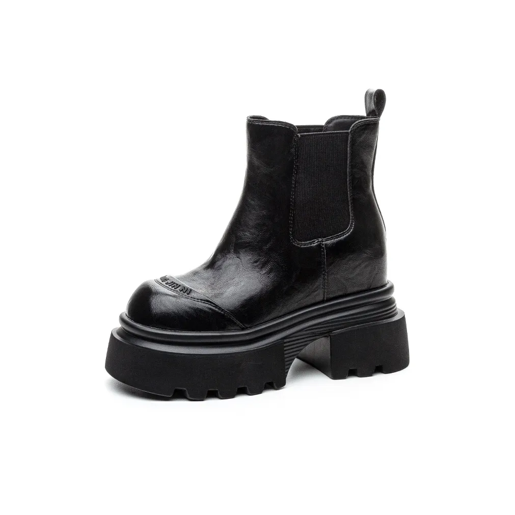 Shoe Cabinet Floral Language Short Chelsea Boots 9cm Women's