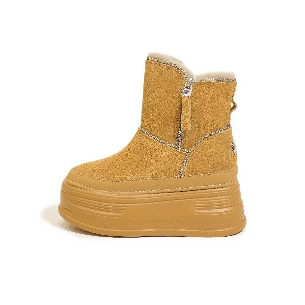 Milan Love Song Термостойкий Увеличение Высоты Короткие Снежные Ботинки Женские