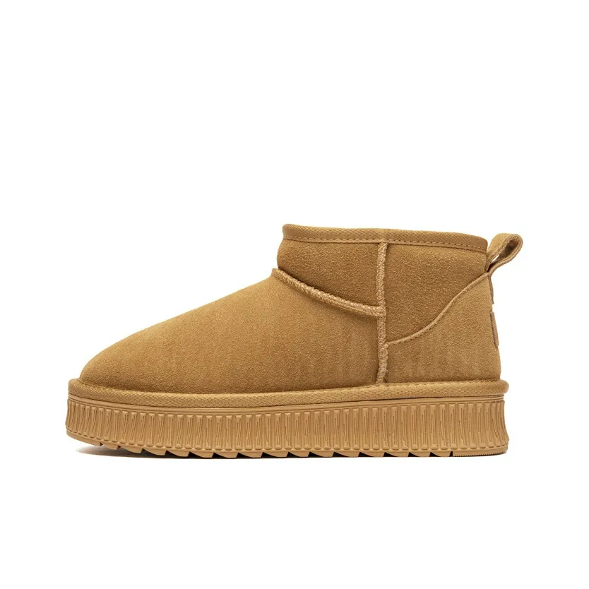 ZHR Short Platform Snow ballerina boots Women's Camel