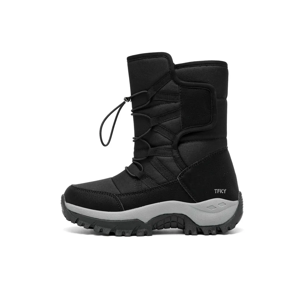TFKY Warm Slip Resistant Knee High Snow Boots Men's